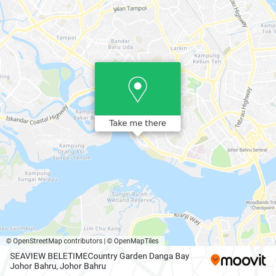 SEAVIEW BELETIMECountry Garden Danga Bay Johor Bahru map