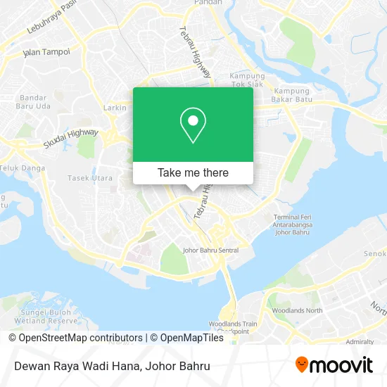 Dewan Raya Wadi Hana map