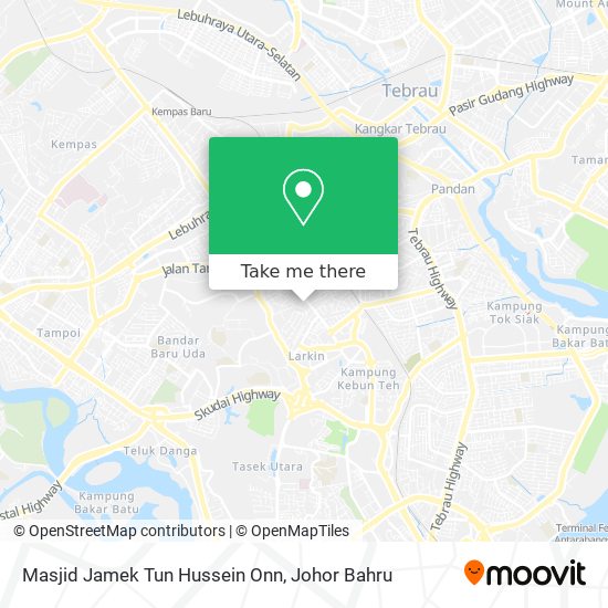 Masjid Jamek Tun Hussein Onn map