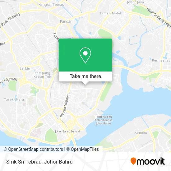 Smk Sri Tebrau map