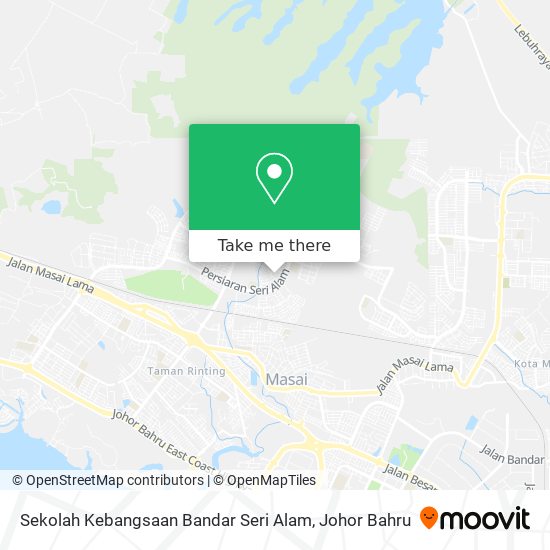 Sekolah Kebangsaan Bandar Seri Alam map