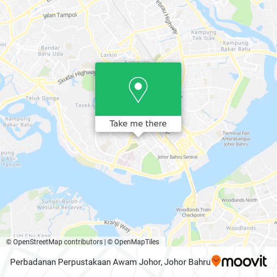 Perbadanan Perpustakaan Awam Johor map