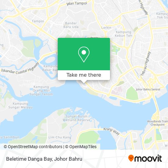 Beletime Danga Bay map