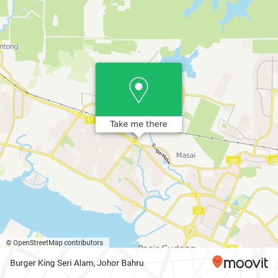 Burger King Seri Alam map