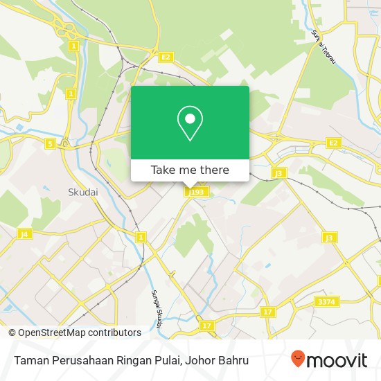 Taman Perusahaan Ringan Pulai map