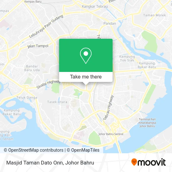 Masjid Taman Dato Onn map
