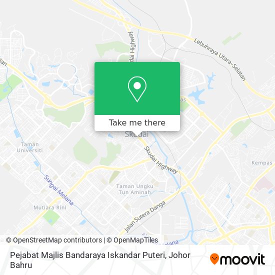 Pejabat Majlis Bandaraya Iskandar Puteri map