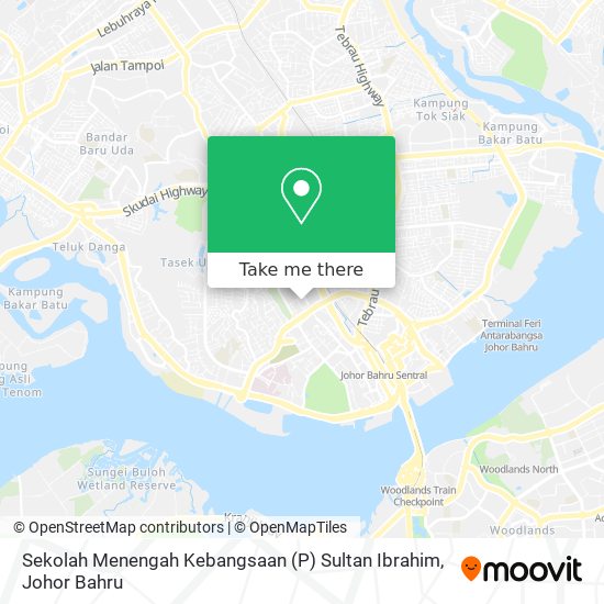 Sekolah Menengah Kebangsaan (P) Sultan Ibrahim map