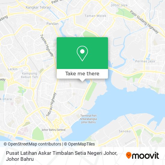 Pusat Latihan Askar Timbalan Setia Negeri Johor map