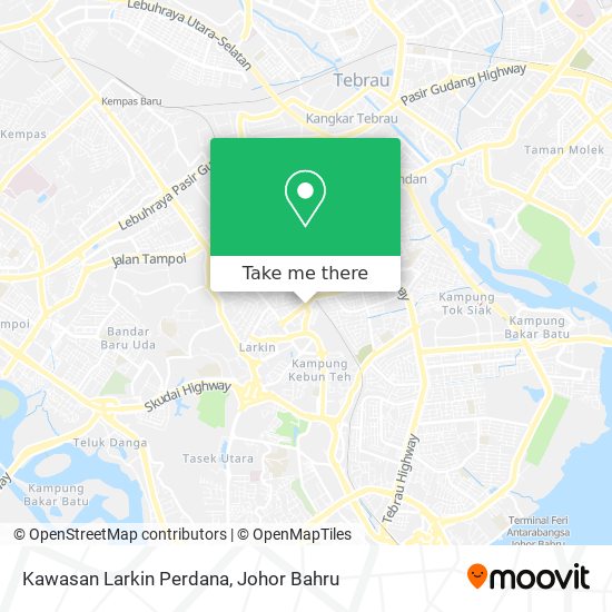 Kawasan Larkin Perdana map
