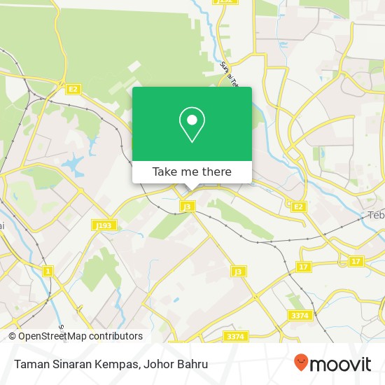 Taman Sinaran Kempas map