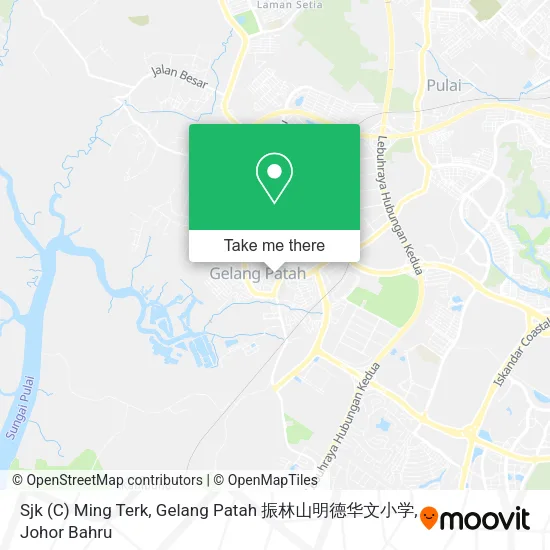 Sjk (C) Ming Terk, Gelang Patah 振林山明德华文小学 map