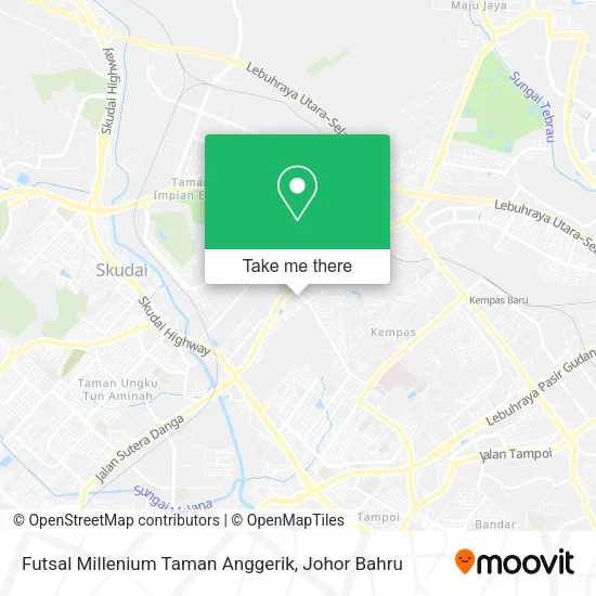 Futsal Millenium Taman Anggerik map