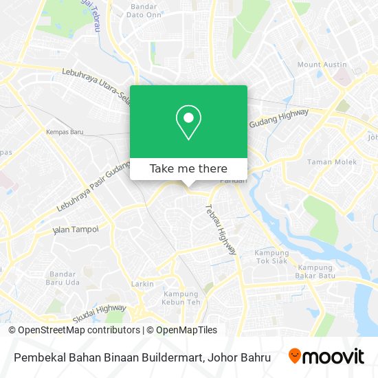 Pembekal Bahan Binaan Buildermart map