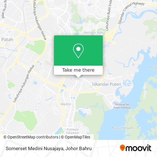 Somerset Medini Nusajaya map