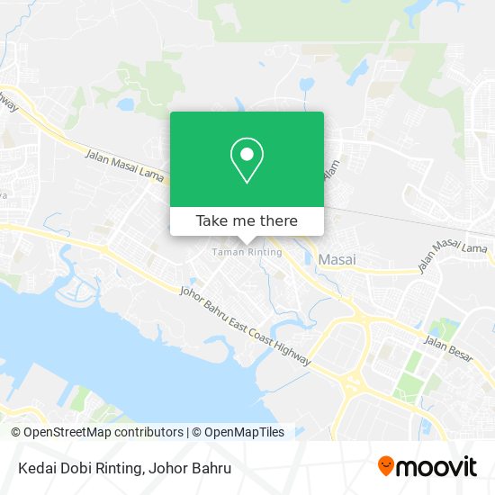 Kedai Dobi Rinting map