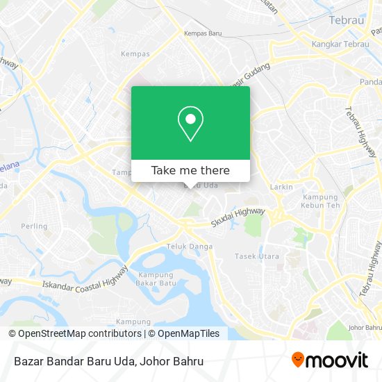 Bazar Bandar Baru Uda map