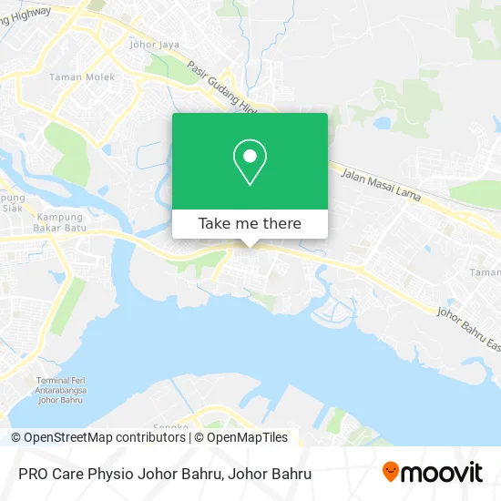 PRO Care Physio Johor Bahru map