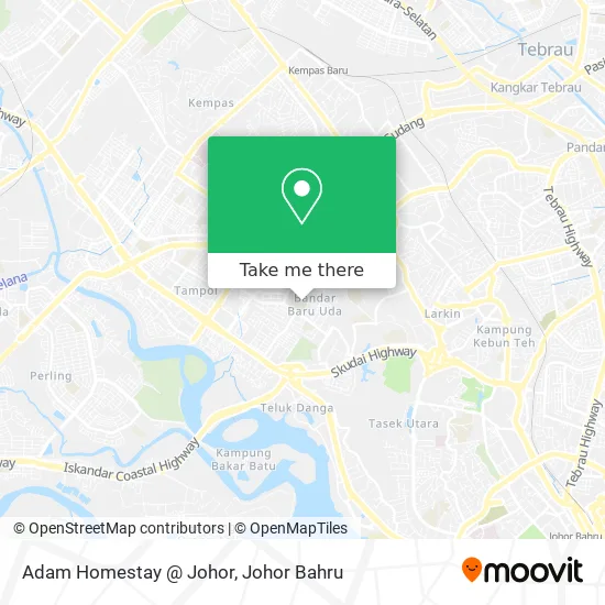 Adam Homestay @ Johor map