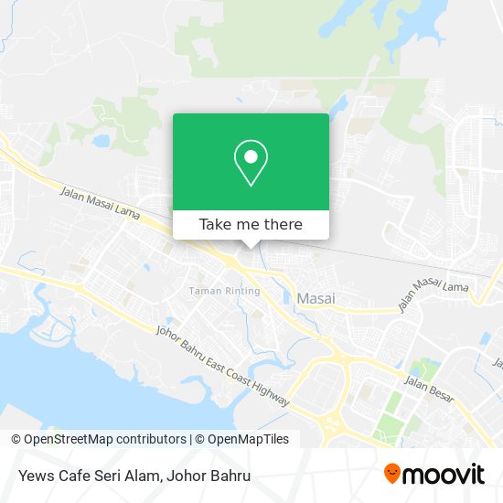 Yews Cafe Seri Alam map
