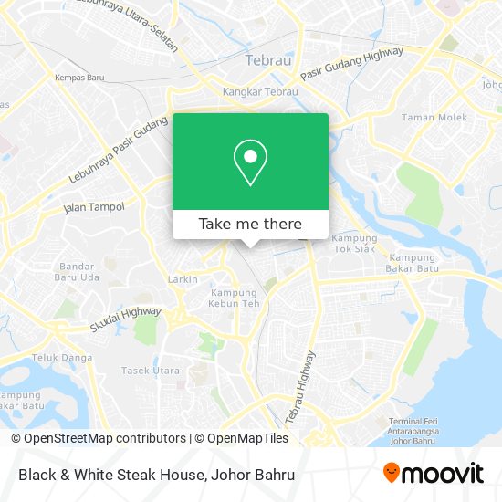 Black & White Steak House map
