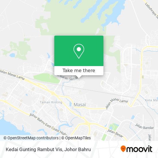 Kedai Gunting Rambut Vis map