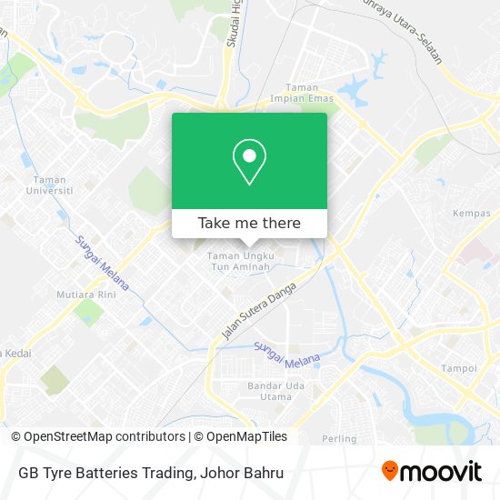 GB Tyre Batteries Trading map