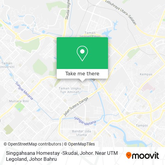 Singgahsana Homestay -Skudai, Johor. Near UTM Legoland map