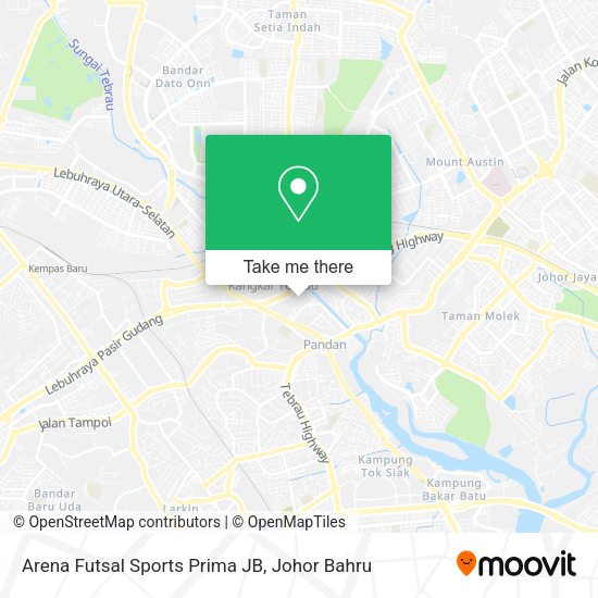 Arena Futsal Sports Prima JB map