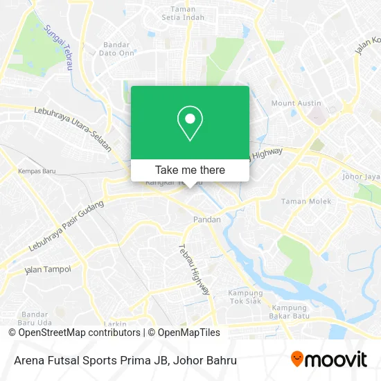 Arena Futsal Sports Prima JB map