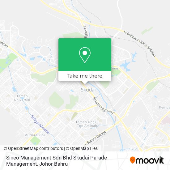 Sineo Management Sdn Bhd Skudai Parade Management map