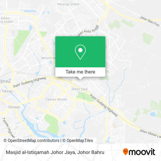 Masjid al-Istiqamah Johor Jaya map