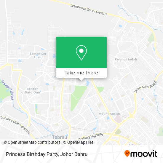 Princess Birthday Party map