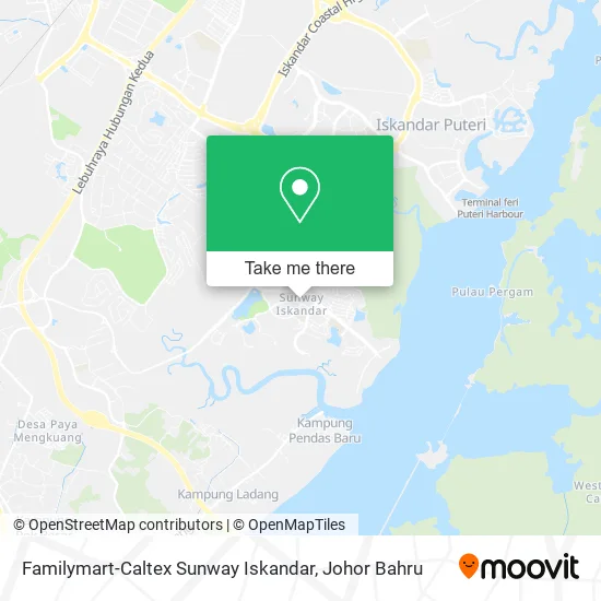 Familymart-Caltex Sunway Iskandar map