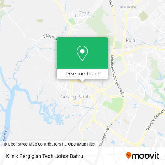 Klinik Pergigian Teoh map