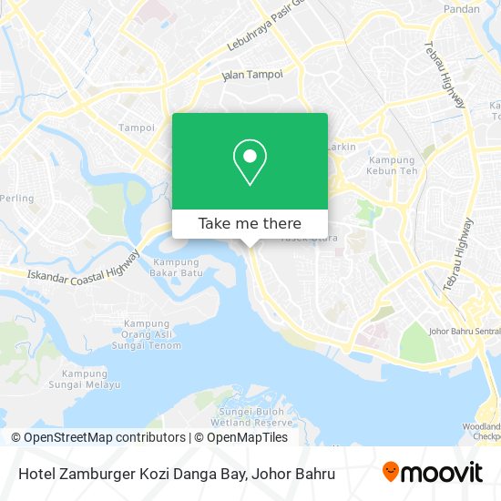 Hotel Zamburger Kozi Danga Bay map