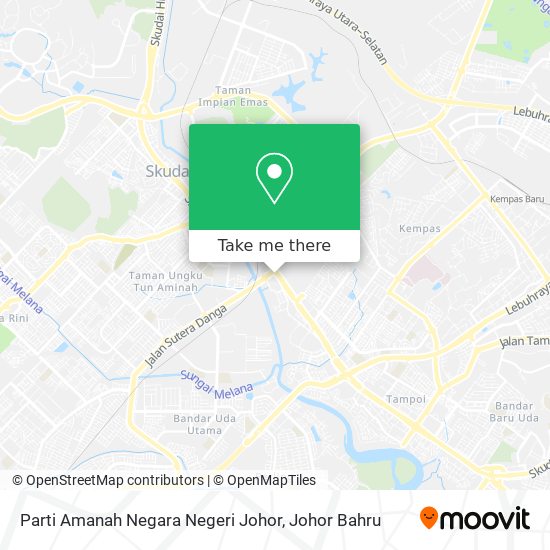 Parti Amanah Negara Negeri Johor map
