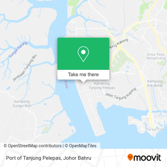 Port of Tanjung Pelepas map