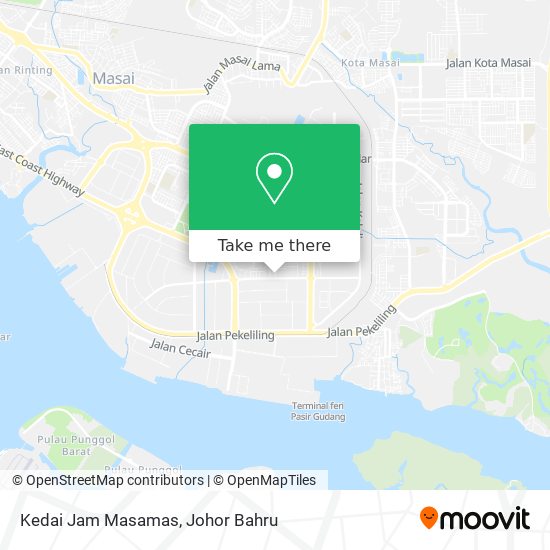 Kedai Jam Masamas map