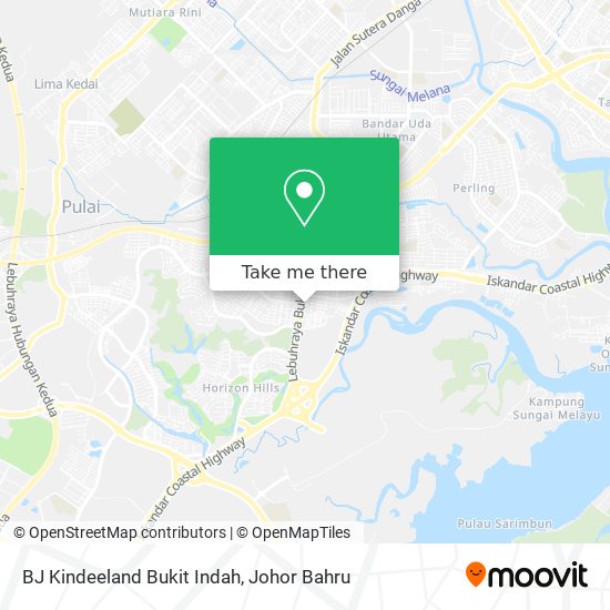 BJ Kindeeland Bukit Indah map