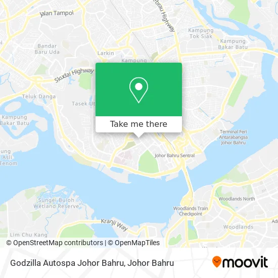 Godzilla Autospa Johor Bahru map