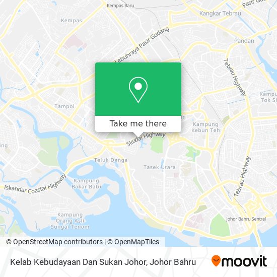 Kelab Kebudayaan Dan Sukan Johor map