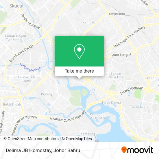 Delima JB Homestay map