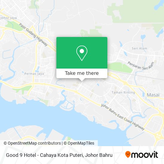 Good 9 Hotel - Cahaya Kota Puteri map