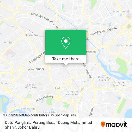 Dato Panglima Perang Besar Daeng Muhammad Shahir map