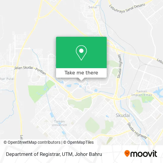 Department of Registrar, UTM map