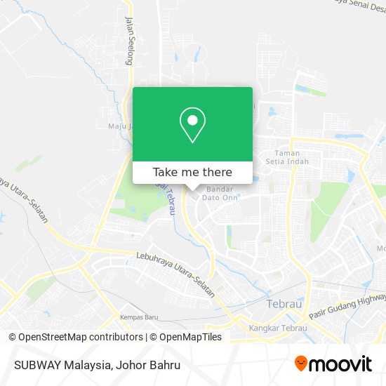 SUBWAY Malaysia map