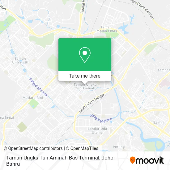 Taman Ungku Tun Aminah Bas Terminal map