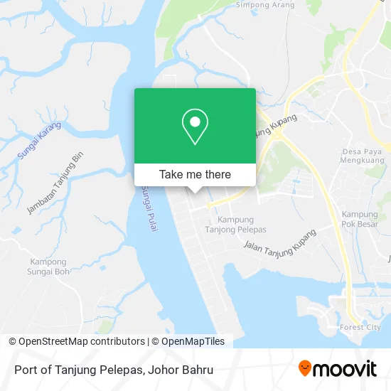 Port of Tanjung Pelepas map