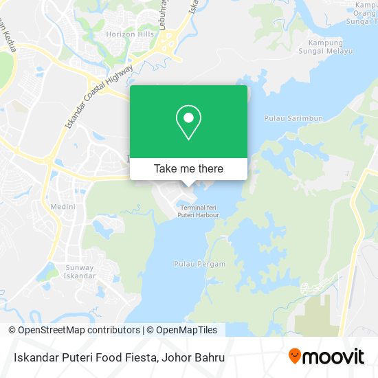 Iskandar Puteri Food Fiesta map
